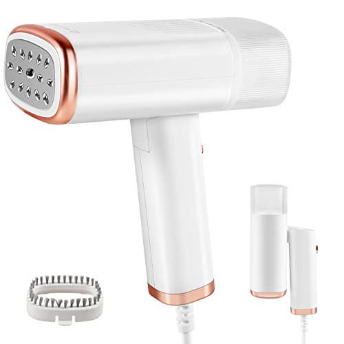 Weifutch Steamer For Clothes, Handheld Travel Steamer, 1200W Powerful Portable Garment Steamer, 20 Second Fast Heat-Up Mini Steamer With Fabric Brush, Foldable Steamer Iron For Clothes #TOP4