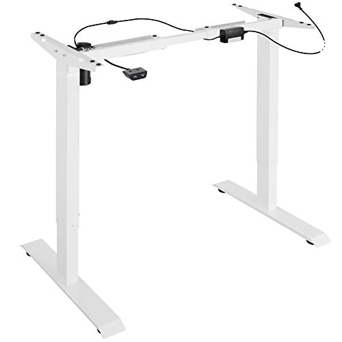 tectake Estructura Mesa Elevable Eléctrica Blanca