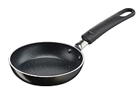 Tefal Mini padella blini B57000 Simple Cook 12 cm | rivestimento antiaderente | facile pulizia | cottura sicura | manico rivettato | segnale termico | nera (non per induzione)