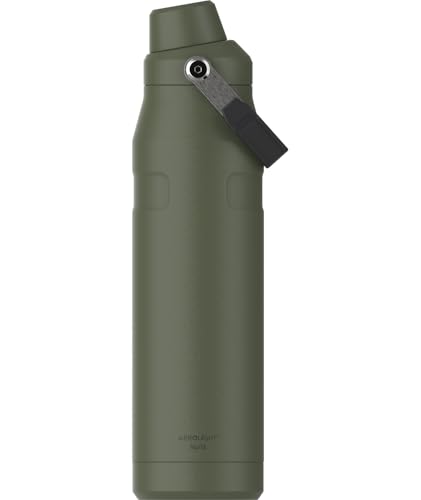 Image of STANLEY IceFlow Fast Flow Bottle, 36 oz, Dried Pine | Angled Spout Lid | Lightweight and Leakproof for Travel and Sports | Easy Carry Handle | Insulated Stainless Steel | BPA-Free
