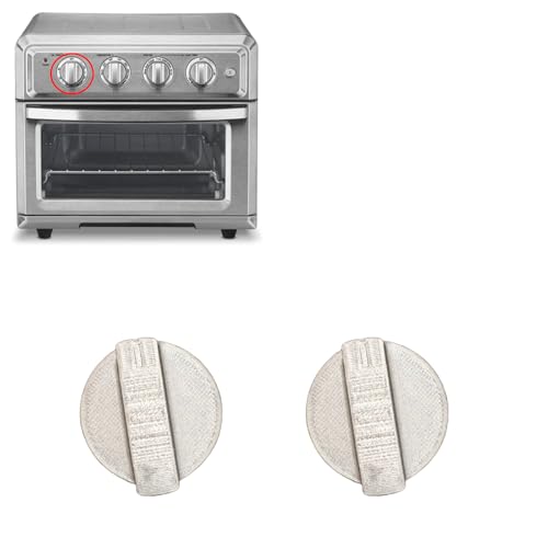 Replacement Knob For Cuisinart TOA-60 Air Fryers - 6mm Shaft Diameter - 2-Pack - Durable Timer Knob Compatible