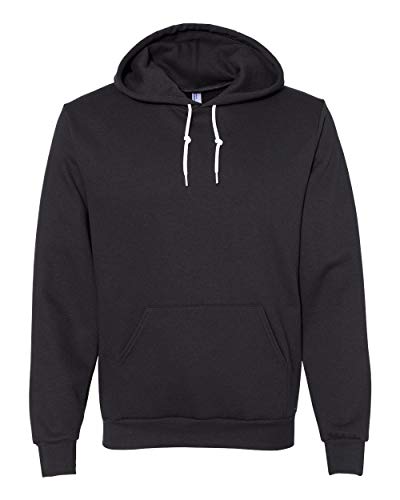 American Apparel Men s Flex Fleece Long Sleeve Pullover Hoodie, Black, Medium