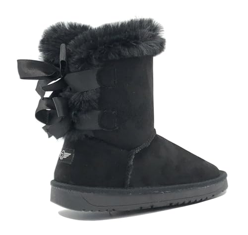 REDVOLUTION New Kids Classic Snow Boots Faux Fur Midcalf Outdoor Boots (Big Kid)3