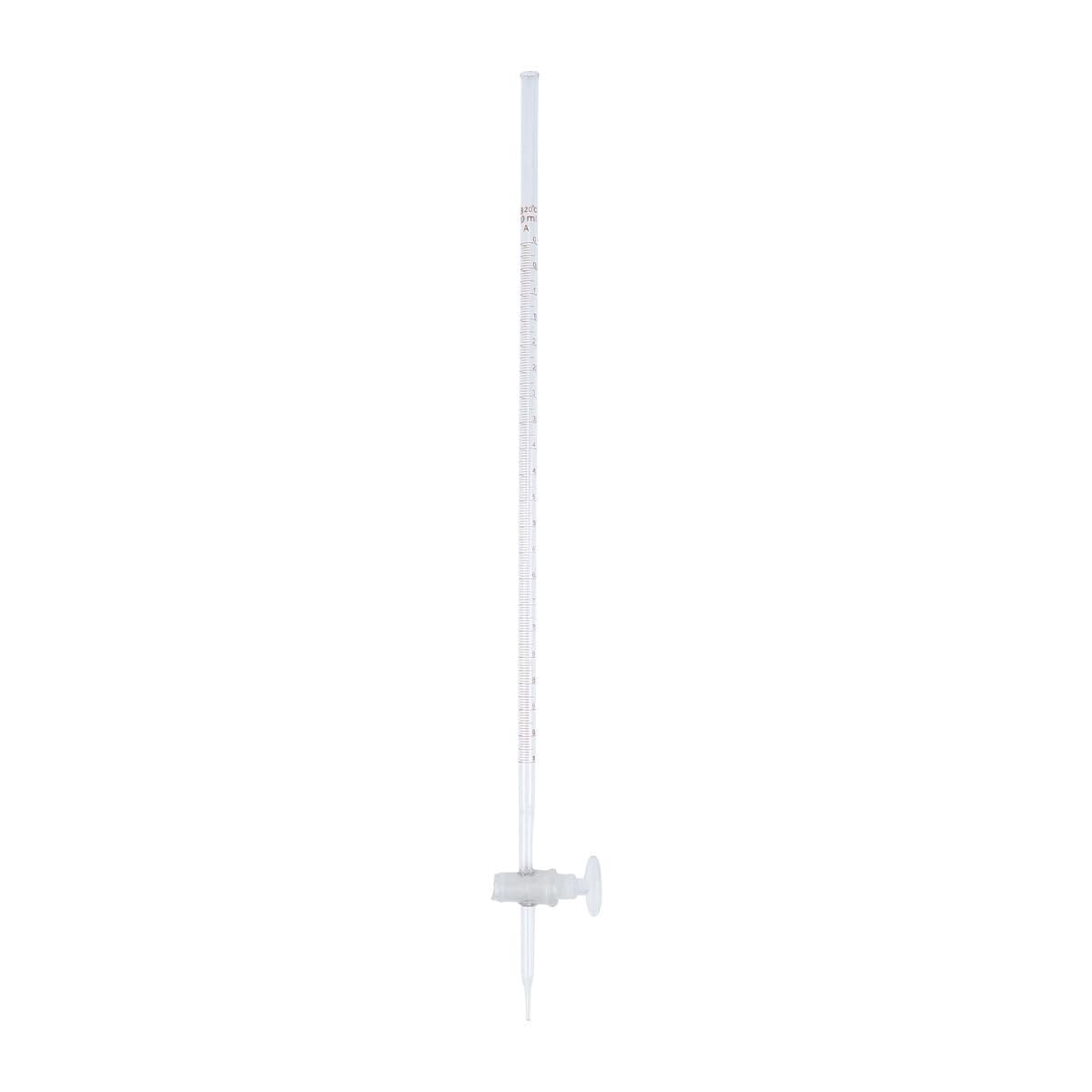 Buretta di Titolazione in Vetro 10-50 ml - Attrezzatura di Laboratorio Durevole per Analisi Chimiche Accurate(50ml)