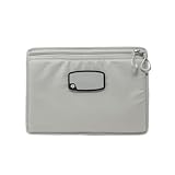 GRITR Single Handgun Sleeve – Tactical Soft Gun Case with ID Patch & Lockable Zippers – Compact Gun Pouch for Handguns and Ammo, Perfect for Gun Storage & Transport, Gray