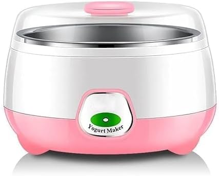 Yogurt Maker Machine, Stainless Steel Inner Container Electric Yogurt Maker Portable 15 Watts Electric 1L Automatic Yogurt Maker