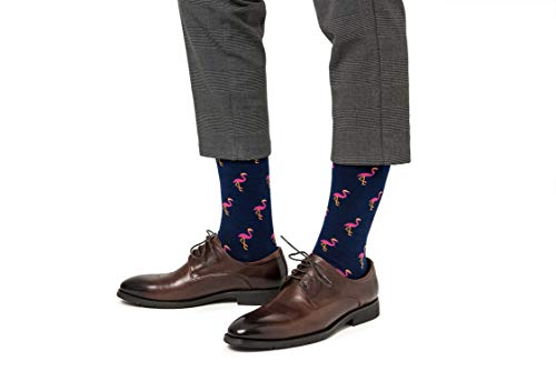 Auscufflinks Pink Flamingo Socks | Gift For Men | Work Socks For Him | Chirstmas Gift | Fun Birthday Gift For Guys (Pink Flamingo) #TOP7