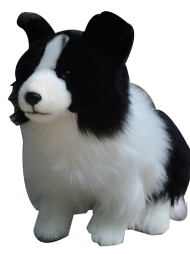 Peluche Border Collie au pelage tout doux et finitions premium