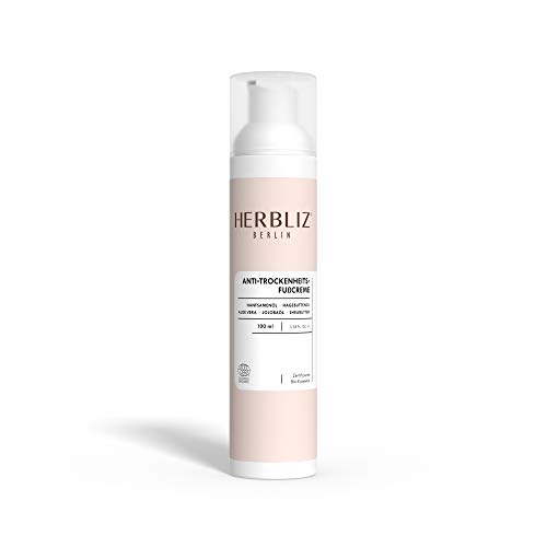 HERBLIZ Fusscreme 100ml | Hanfkosmetik Fußpflege Creme mit Shea Butter, Aloe Vera, Hanföl Bio, Jojobaöl gegen trockene Füsse | Naturkosmetik Hautpflege | Feuchtigkeitscreme | Moisturiser Körperpflege Cover