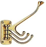  Générique Portemanteau 4 Crochets Laiton chromé 81x39 mm