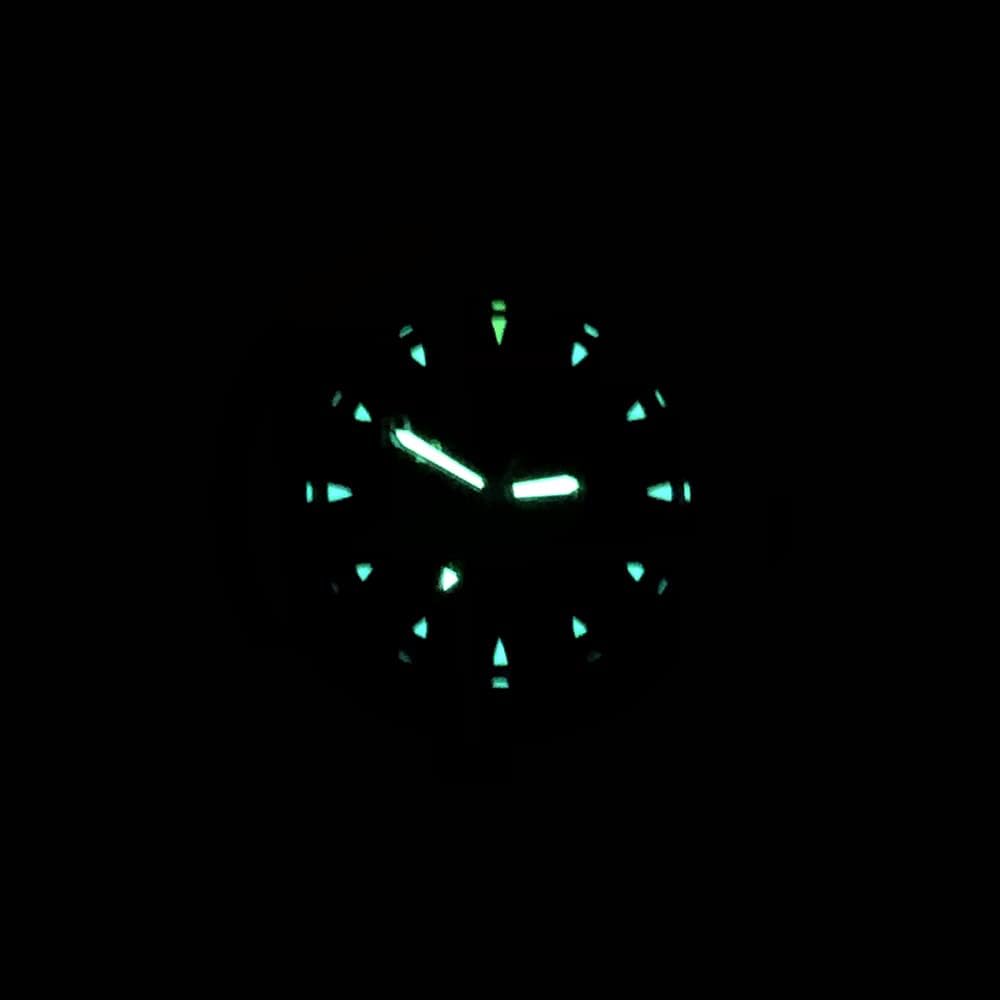 BERTUCCI Men's Retroform Black Dial Dark Olive Case Khaki Nylon Band Wrist Watch