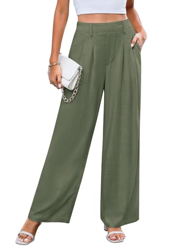 Pantalon lin décontracté femme pour les vacances d'été