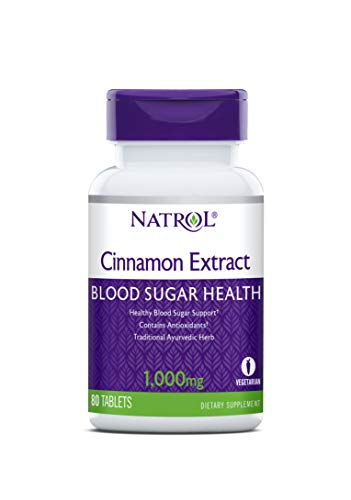 Natrol Cinnamon Extract Tablets 1,000mg 80 Count