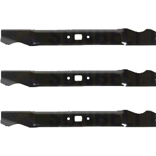Paquete de 3 cuchillas de repuesto para cortacésped XHT para Mtd/Cub Cadet/White 742-0740, 20.0 x 2.2 in, agujero de 0,921875 pulgadas