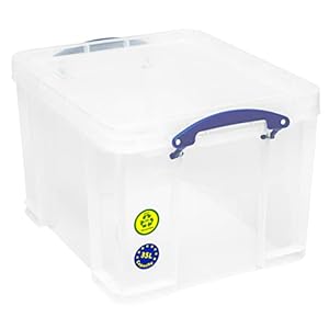 Really Useful Storage Box 35 Litre Clear in Card Ref 35CCB