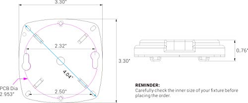 Legental 3" LED Light Engine - 4.04" Overall Size, 10W 850LM, 5000K Daylight, Dimmable Retrofit Module for Ceiling Lights, Ceiling Fans, Pendants, Lanterns, Garden Fixtures, UL/ES/JA8 Certified