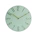 RONGJJ Zegar ścienny 35 cm duża liczba 3D cichy kwarc, stylowy okrągły nowoczesny zegar ścienny do domu sypialni kuchni szkoły biura dekoracyjny, zielony