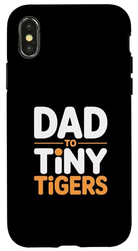 Dad To Tiny Tigers �X�}�z�P�[�X iPhone X/XS �p