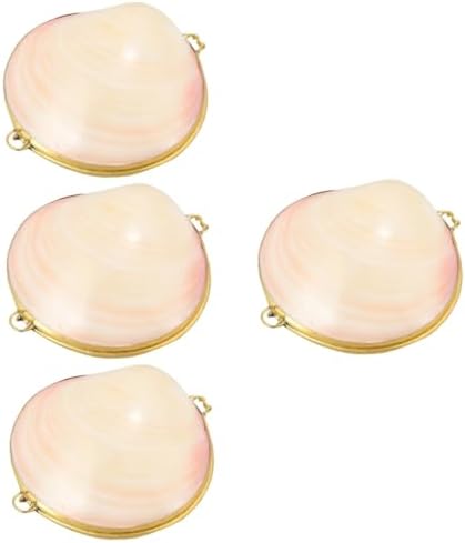 NUOBESTY 4 adet deniz kabuğu takı kutusu, çocuk takısı, midye, mücevher kutusu, yüzük, takı, istiridye tutucu, istiridye kabuğu takı kutusu, kolye, takı, düzenleyici, midye kabuğu - Görsel 1