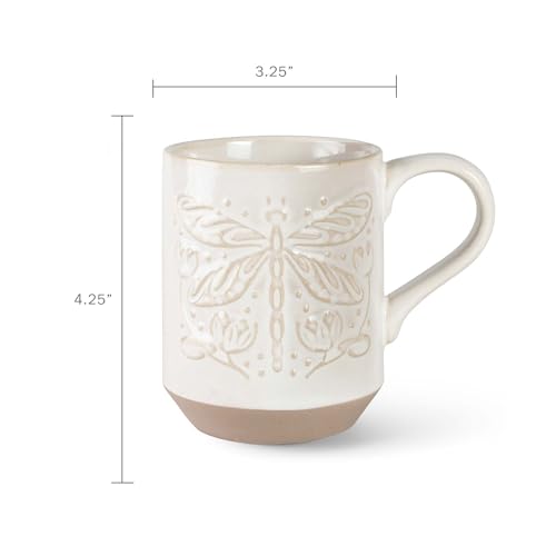 Taza Fringe Studio Stoneware 12 oz Dragonfly miniatura 4