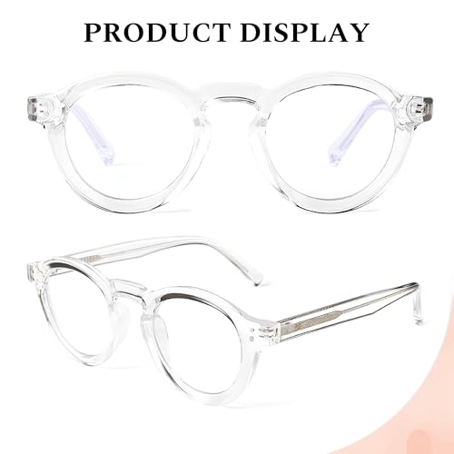 Image of Blue Light Blocking Glasses for Women Men, Square Thick Frame Anti Eyestrain & UV Glare JF6218