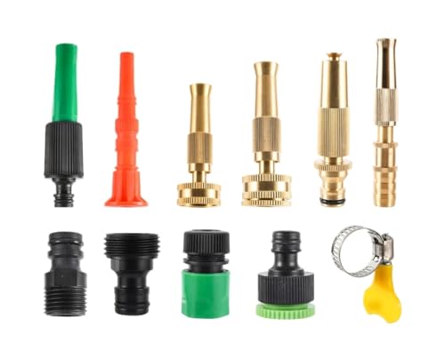 16mm銅製高圧スプレーガン(洗車、散水、庭の灌漑用)1/2インチ3/4インチ内外ねじ継手(0092)