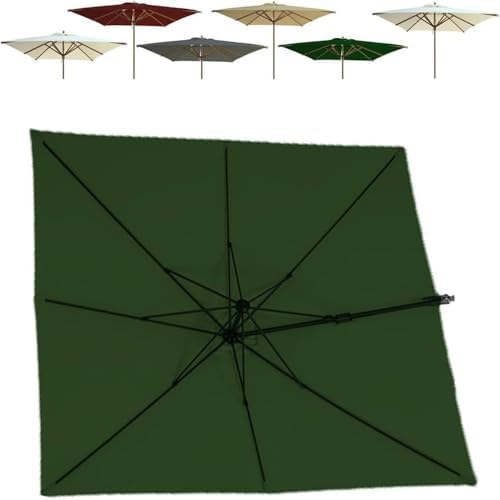 10'x10' Cantilever Umbrella Canopy Replacement - 8 Ribs Outdoor Patio Umbrella Cover for Garden and Market - Beige (3X/9.8x9.8ft)