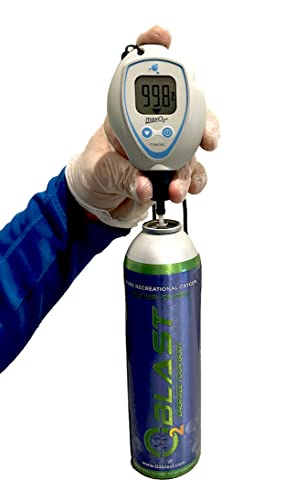 O2 Blast Oxygen Booster, 10 Liter 6 Pack 99.7% Pure Oxygen Canisters With Sanitary Flip Top Cap, Portable Supplemental Oxygen For Breathing & High Altitude, Reduce Recovery Time & Boost Oxygen Levels. #TOP6