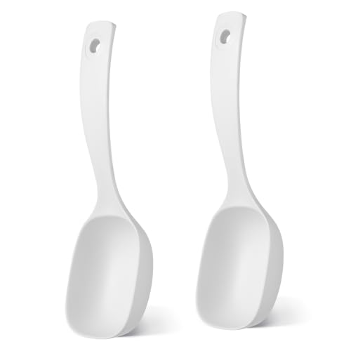 SOLUSTRE 1set Large Soup Ladle Porridge Spoon Material Multi Purpose Serving Utensils for Home Restaurant Canteen Use Ergonomic Long Handle Design 2pcs