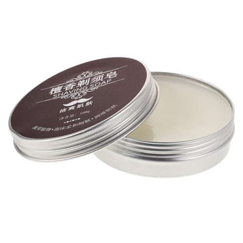 minkissy Jabón De Afeitar Para Barba Jabón Espumoso Jabón De Peluquero Jabón Desodorante Jabón Limpiador Facial Champú y Acondicionador En Barra Jabón De Afeitar Perfumado Coffee Bálsamo