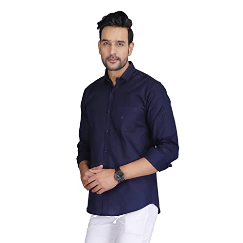 Image of Man Slim Fit Cotton Casual Shirt
