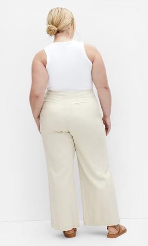 City Chic Women's Plus Size Pant - Vivien Linen2