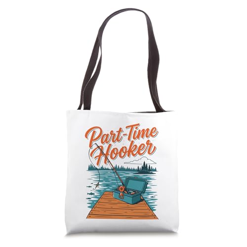 Bolso tote de pesca 'Part Time Hooker' miniatura 1