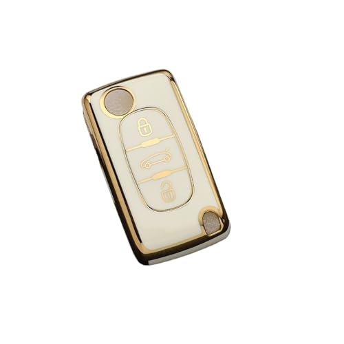Housse de protection en TPU premium pour clé de voiture Citroën C5 C6