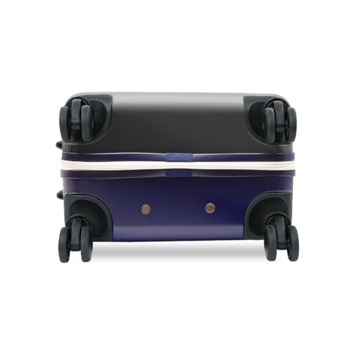 Image of Tommy Hilfiger Hard Luggage Set of 3 (Small, Mid and Large) Las-Vegas - Grey & Navy | Check-in Trolley Bags with TSA Lock | 360 Spinner Wheels | Telescopic Handle | Hardshell PC Suitcase