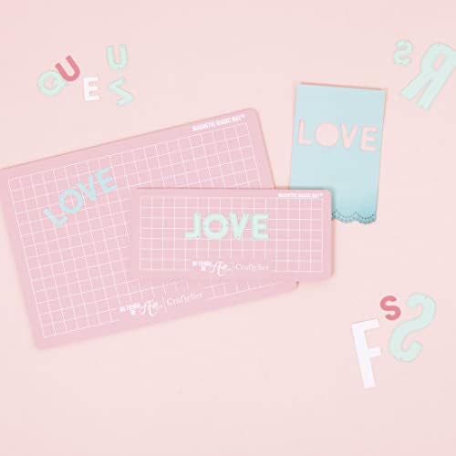 Craftelier - Magic Mat® Magnetic Self-Healing Cutting Base for Sizzix - For Dies with Your Die Cutting Machine | Pink - Dimensions 22.5 x 15.5 cm