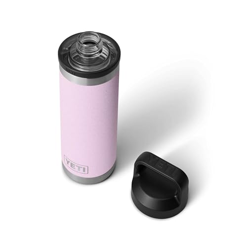 Image of YETI Rambler 18 oz Bottle, Vacuum Insulated, Leakproof, Stainless Steel with Chug Cap, Cherry Blossom