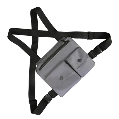 Bolso de pecho de nylon para hombre con protector de dispositivos para outdoor