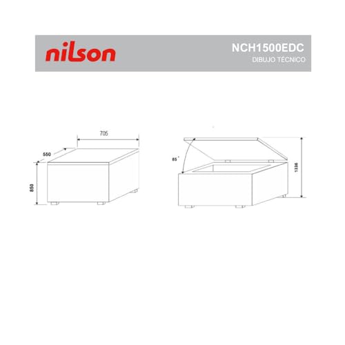 Miniatura 7 de Nilson Congelador Horizontal Blanco Nch1500edc. Capacidad 142 Litros, Dual Cooling, 4 Star, Modo Super Congelación, Tecnología Cíclica, Puerta Abatible, 1 Cesta, Bajo Nivel Sonoro