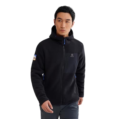 KAILAS Men's Fleece Jacket Hooded Winter Jacket Full Zip Jacket Lightweight Polar Warm Coat Pockets Outdoor Jacket2