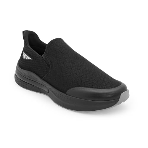 Image of Red Tape Men's Walking Shoes Dark Grey Mesh Round Toe Slipon