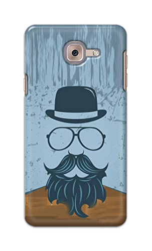 Image of PRINTFIDAA Mustache Beard and Hairstyle Hipster in Glasses Printed Designer Hard Case for Samsung Galaxy J7 Max /Samsung On Max, SM-G615F / DS Back Cover -(e) RPM1002