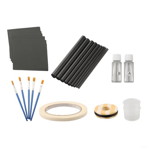 Kit de réparation de canne à pêche, inserts en carbone, kit de réparation en fibre de carbone, réparation de canne cassée en fibre de carbone adaptée à...