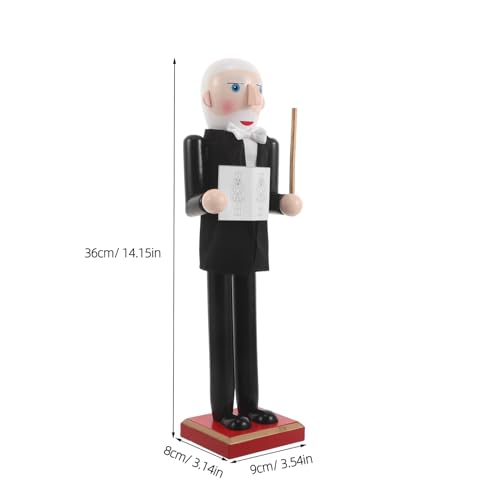 Casse-Noisette Professeur en Bois Idée Cadeau Idéale Déco de Bureau - 3