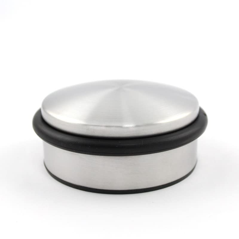 YOKEPO Heavy Duty Floor Door Stopper No Drill, Durability Stainless Steel Door Stops with Anti-Skid Rubber - Contemporary Decorative Safety Door Wedge for Home Office Commercial Industrial