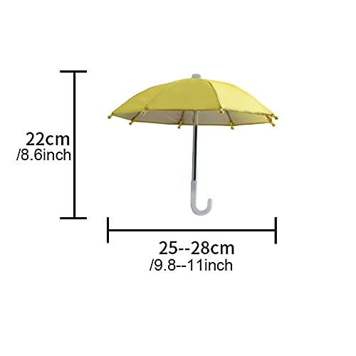 Crazyfly Mini Paraplu, draagbare waterdichte telefoon beschermende paraplu duurzame UV-bescherming paraplu mooie pop decoratie schattige ambachtelijke paraplu voor buiten - Image 5