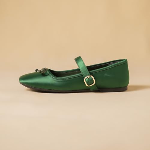 Image of Theater Dorothy Casual Ballet Flats for Women | Stylish Mary Jane Ballerina with Bow Detail | Lightweight Comfortable Footwear with Cushioned Insole