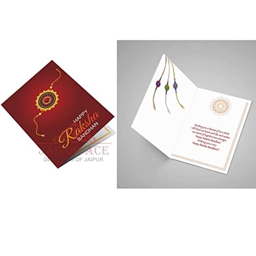 Image of JAIPUR ACE Premium Rakhi Gift Hamper Bhiya Bhabhi Evil Eye Rakhi with Shagun Mithas Kesar Misri and Roli Kumkum Perfect for RakshaBandhan Celebration with Brother /Bro (Mahadev Trishul Rakhi)