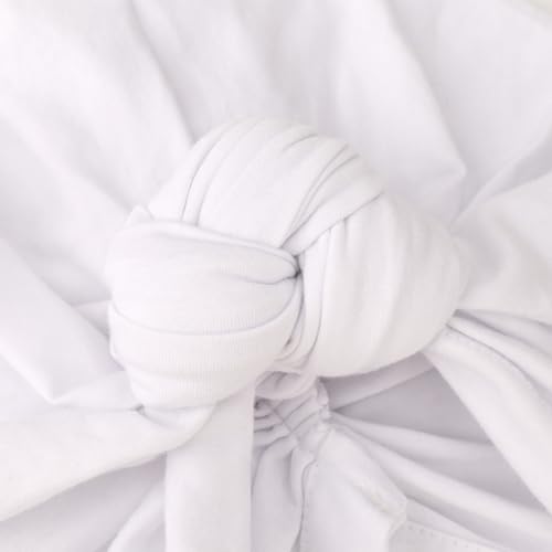 Image of DRESHOW 5 Pack Knotted Headwraps for Women African Turban Pre-Knotted Beanie Headwraps Hair Covers