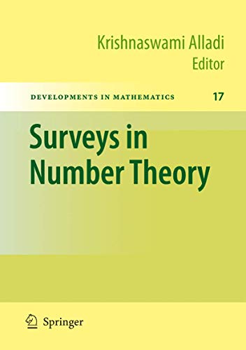 Surveys in Number Theory (Developments in Mathematics, 17)